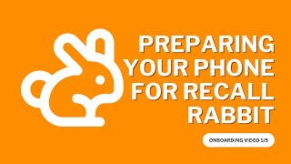 Onboarding: Recall Rabbit First Time Setup screenshot 1