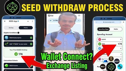 Seed Airdrop Withdraw Process | Seed Wallet Connect Sui | Seed Exchange Withdraw