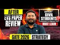 After EVS Paper Review  – What Civil Students MUST Learn | GATE 2026 Strategy By KP Sir