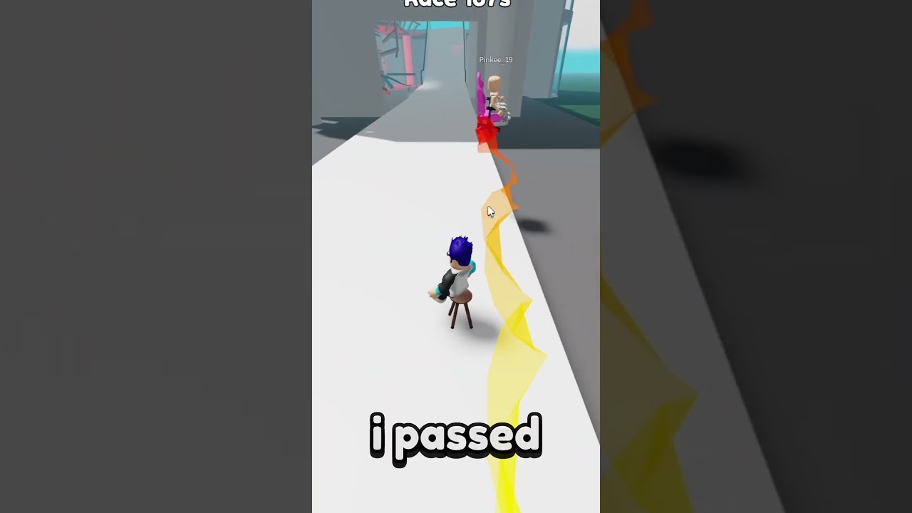 Roblox, but I'm racing in a CHAIR! #shorts #roblox