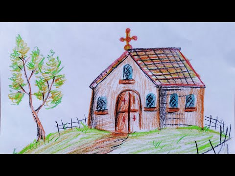 როგორ დავხატოთ ეკლესია