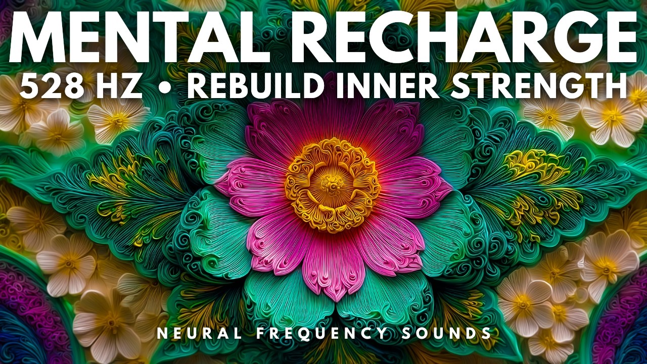 528 Hz 🧘‍♂️Calm your Nerves • Clear Energy Blockages & Rebuild Inner Strength | 8 Hours of Stillness