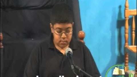 تلاوة آيات من القران الكريم  1434/1/2هـ في مأتم الزهراء