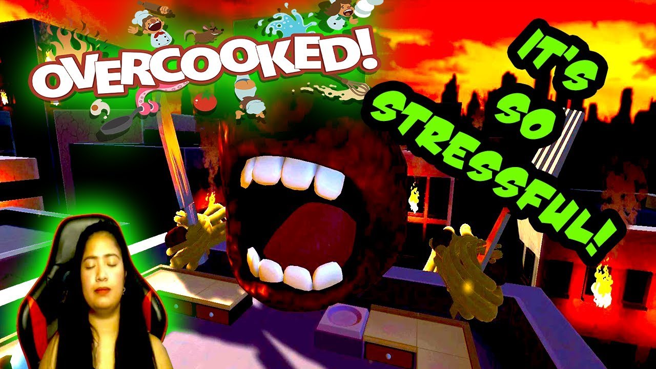 MOST STRESSFUL GAME EVER! TAF Plays Overcooked Jen plays over cooked campaign mode