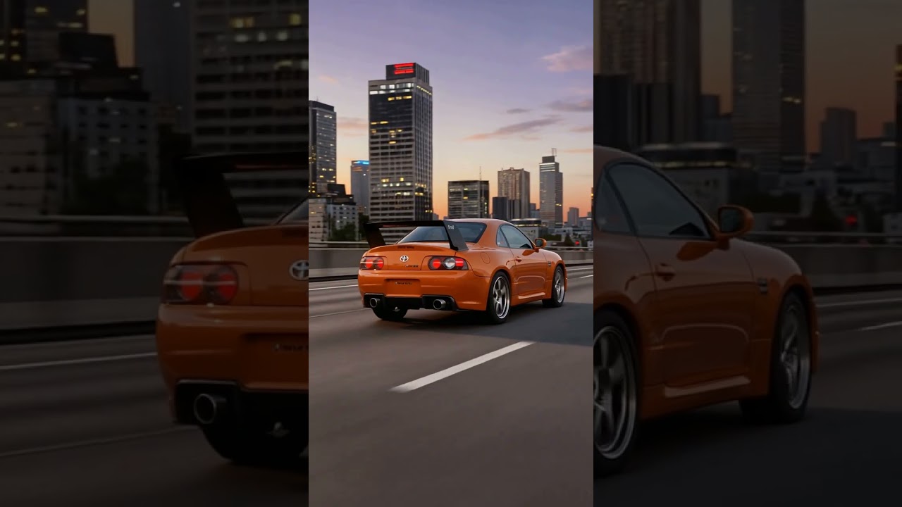 supra driving fast on highway 