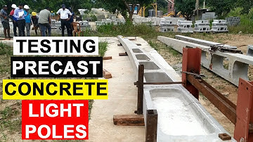 How to test precast concrete light poles