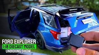 Realistic 1/18 Ford Explorer Diecast SUV Model | Unboxing Show