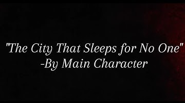 Thumbnail of A city where sleep is illegal? | The City That Sleeps for No One | Official Lyric Video
