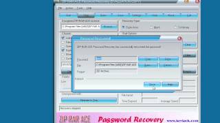 ZIP RAR ACE Password Recovery quick demo