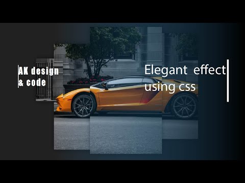 elegant effect using css