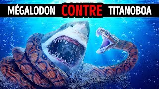 Et si Megalodon Rencontrait le Plus Grand Serpent de Tous Les Temps