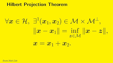 Hilbert Projection Theorem