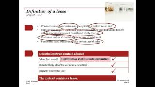 IFRS 16 'Leases' what you need to know - PwC webcast (January 2016)