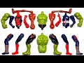 MARVEL'S SUPERHERO TOYS SPIDER-MAN CAPTAIN AMERICA HULK SMASH AND SIREN HEAD AVENGERS ASSEMBLE TOYS 