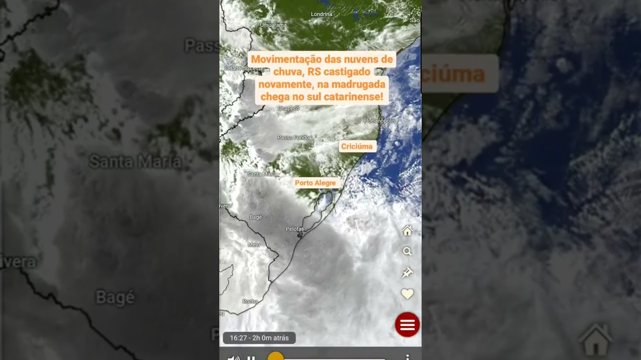 Instabilidade, chuvas! radar mostra #santacatarina #severeweather #riograndedosul #portoalegre