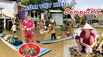 Xuyên rừng qua Campuchia đổi ga gặp Xóm Việt Kiều săn bắt cá heo đồng mùa nước rút 