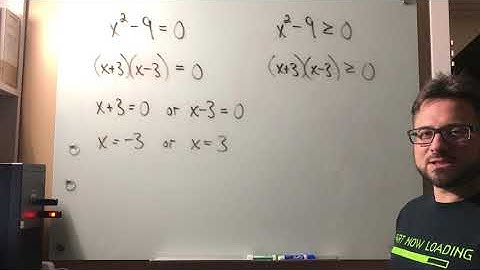 Solving Non-linear Inequalities - Critical Values and Testing Intervals