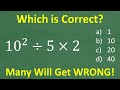 Understanding Order of Operations
