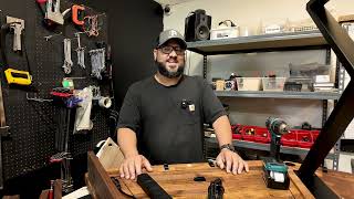 Wood Podcast Table Assembly - New Panel Hardware 2025