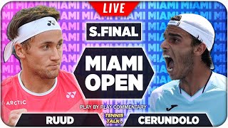 RUUD vs CERUNDOLO | Miami Open 2022 | LIVE Tennis Play-by-Play