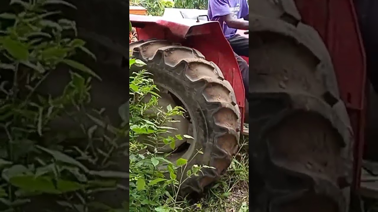 Seedrill seeder mounted on a tractor to make rows before planting