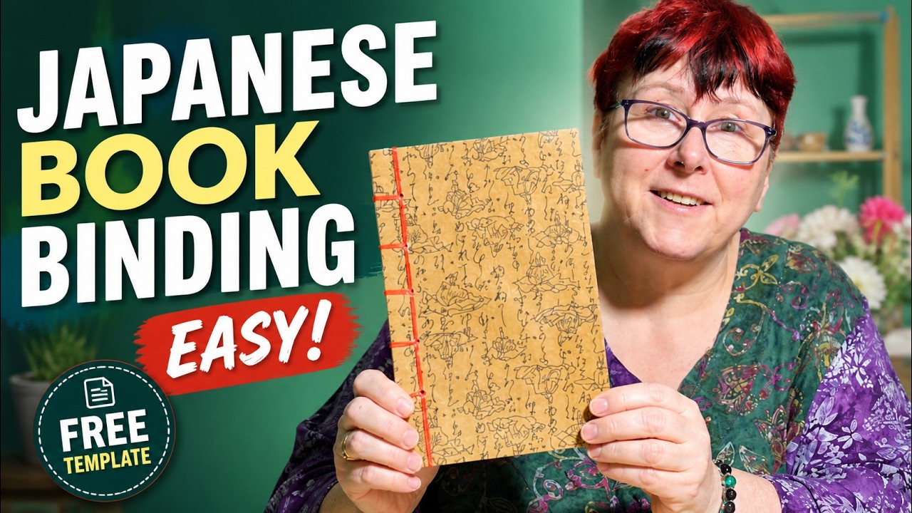 Japanese Book Binding for Beginners | 5-Hole Notebook with Washi