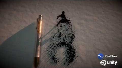 RealFlow Unity3D - Ink man Thriller FAST TEST (Alembic workflow)