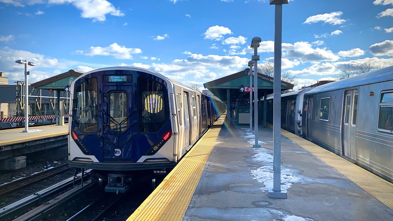 Kings Highway | BMT Brighton Line | (B) Exp (Q) Lcl: R211A, R46, R68, R68A Trains.