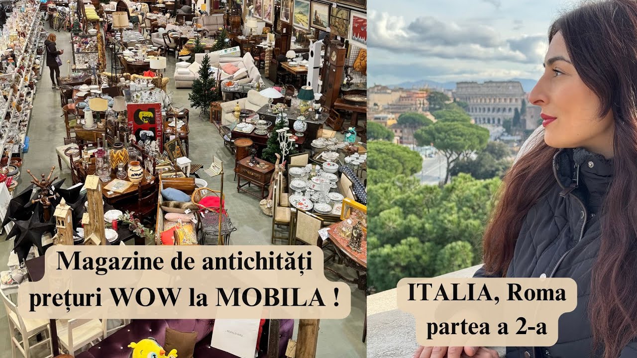 NU o să îți vină să crezi ce COMORI găsești în magazinele de antichități din ROMA!Vizităm și orașul!