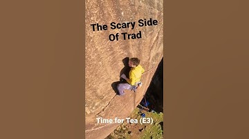 Big fall potential In the peak District    #climbing #shorts #trad