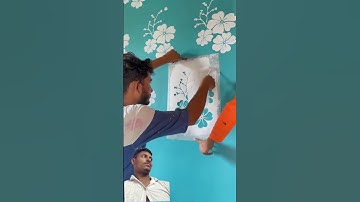 Stencil Design #wallpainting #art #shortfeed #trendingvideo #shorts #reels #design