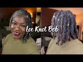 Loc Knot Bob | How to | Asymmetrical Bob | #30DaysOfGratitude #Day6 -#Sisterlocks