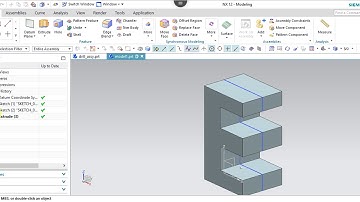 NX 12.0 Tutorial Tamil 28 : Extrude | Modeling | NX | Unigraphics