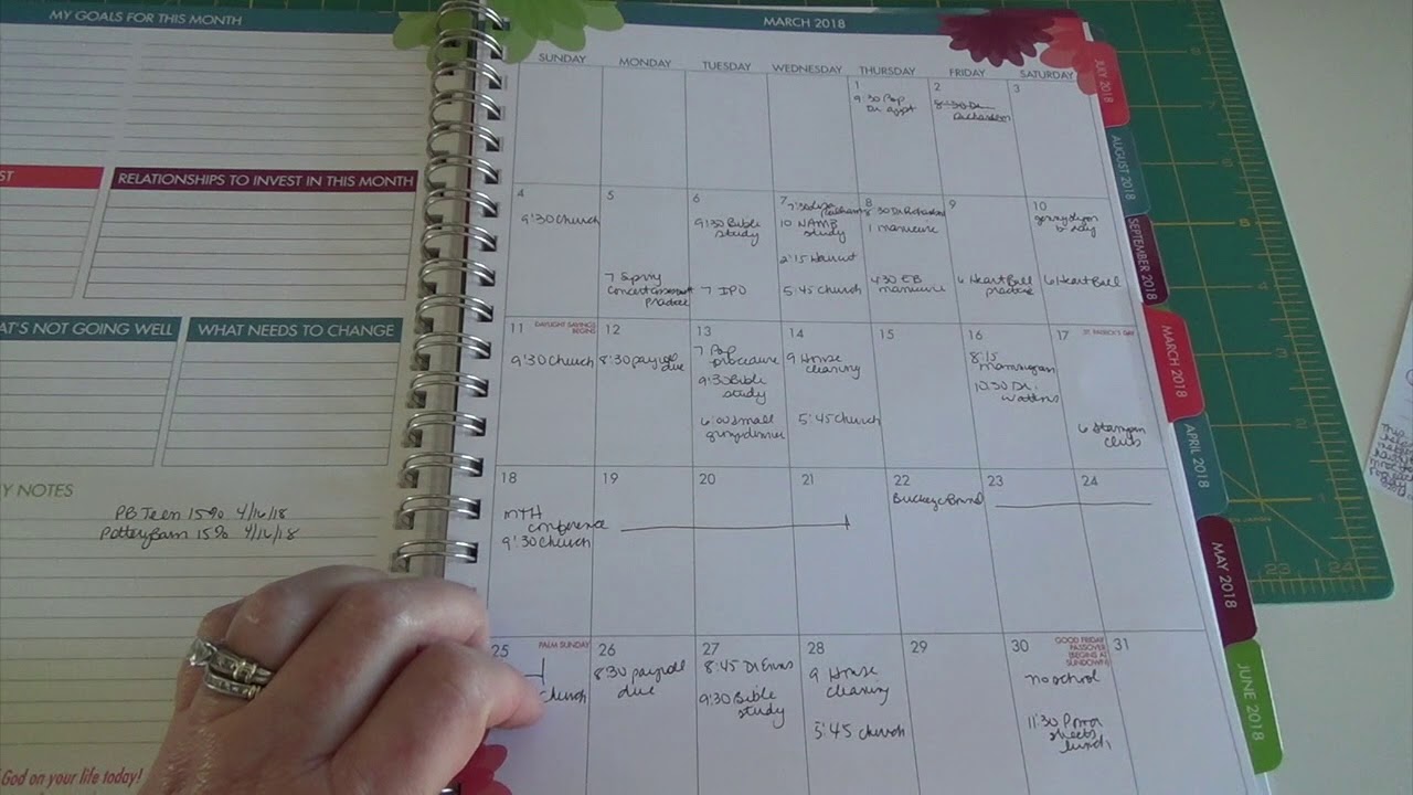 A Peek Into My Process-How I Set Up My Planner for the Month, Week ...