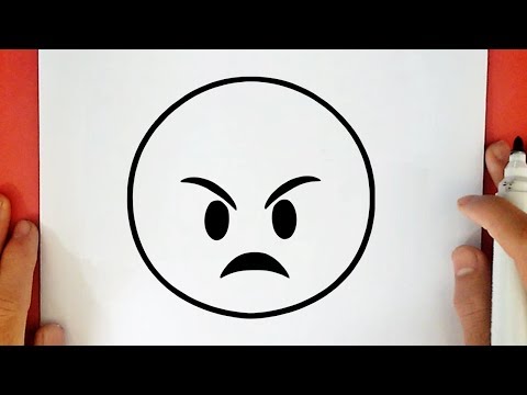 HOW TO DRAW ANGRY EMOJI