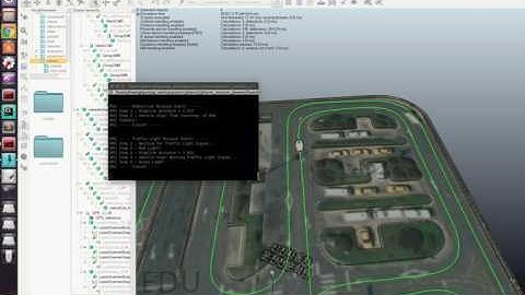 Autonomous Vehicle License Test Simulation with V-rep and ROS