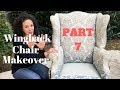 How to Reupholster a Wingback Chair - PART 7 - Finishing the Seat and Front How to Reupholster a Wingback Chair - PART 7 - Finishing the Seat and Front