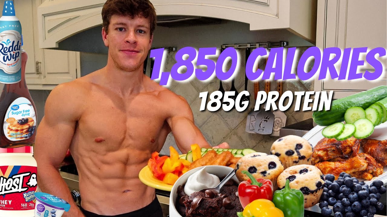 Full Day of Eating 1,850 Calories | SUPER Low Calorie High Protein Healthy Meals for Fat Loss