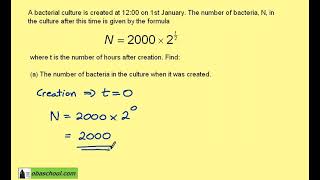 Exponentials & Logarithms - 1.17 Exponential Modelling – Example 3