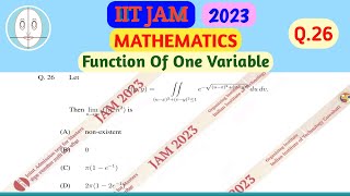 IIT JAM 2023 | Mathematics | Integral Calculus | Question-26 | Solution