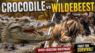 Crocodile vs Wildebeest: The Ultimate River Crossing Nightmare! 