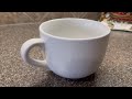Bruntmor 24 oz White Coffee Mugs Set of 4 Large Ceramic Mug with Handle for Coffee, Tea, Soup, and