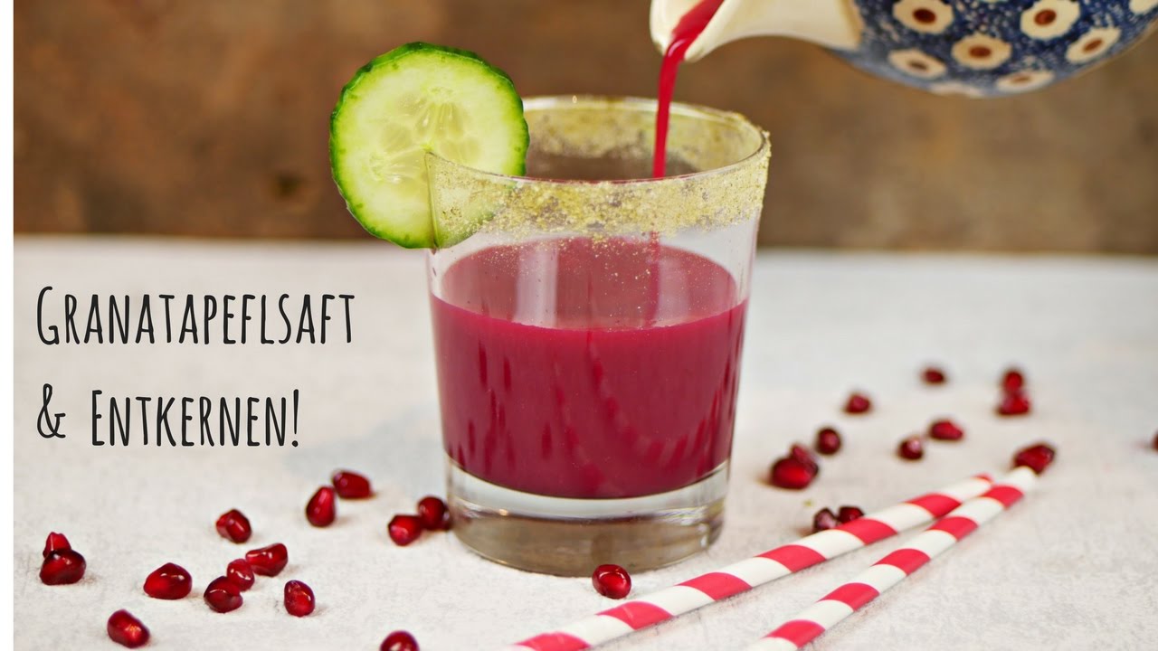 Granatapfel entkernen +++ Granatapfelsaft mit Optimum 700 advanced