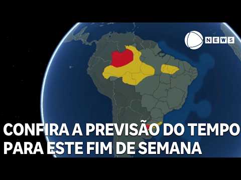 Confira a previsão do tempo para todo o país neste fim de semana