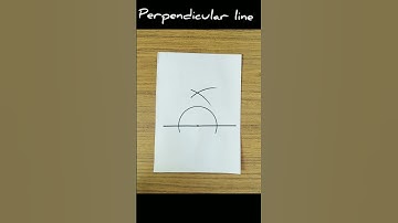 How to draw Perpendicular line using compass #shorts.