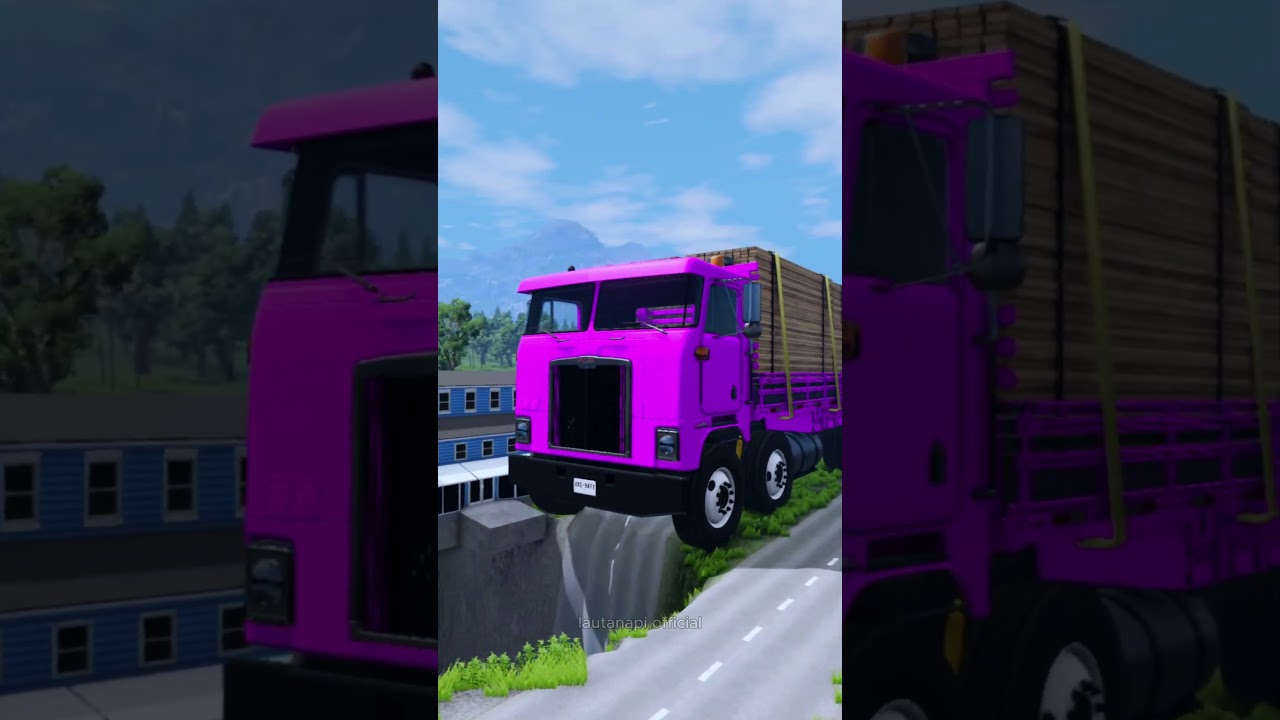 Truck vs Potholes #shorts #truck #potholes