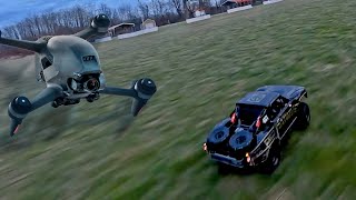 DJI FPV chases Traxxas UDR w/ Gopro hero 10 | Drive On