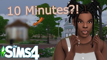 I tried to build a house in 10 minutes... REDEMPTION? Probably not | The Sims 4 Build Challenge