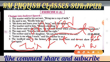 Interrogative sentence Exercise 6A from excellent book Class 12 solved by Ramesh Sir