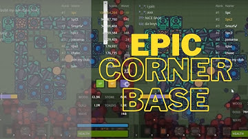 Zombs.io Epic corner base | 3-4 player afk - no touch